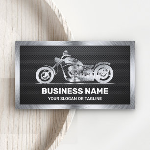 Carte De Visite Mécanicien moto motocyclette en acier fibre de car