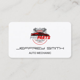 Carte De Visite Mécanicien Pièces Pro Services automobiles