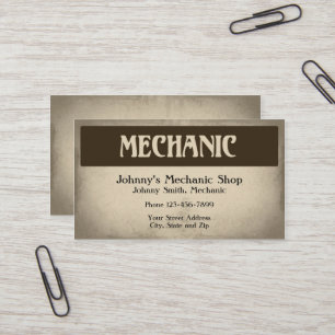 Carte de visite mécanique automatique