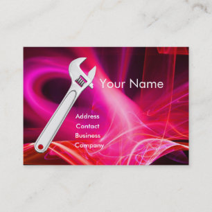 Carte De Visite MÉCANIQUE MÉTALLIQUE, MONogramme DE PLOMBRES