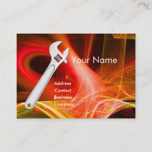 Carte De Visite MÉCANIQUE MÉTALLIQUE, MONogramme DE PLOMBRES