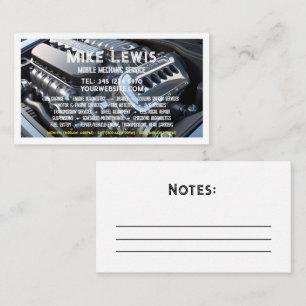 Carte De Visite Mécanique mobile