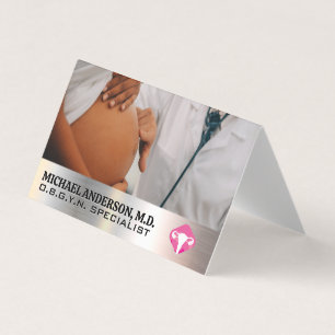Carte De Visite Médecin examinateur femme enceinte