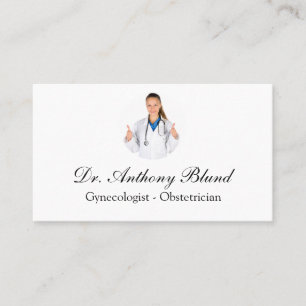 Carte De Visite Médecin obstétricien gynécologue OBGYN Business Ca