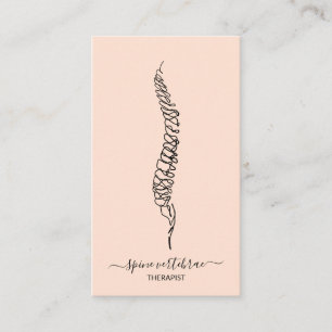 Carte De Visite médecin orthopédique des vertèbres de la colonne o