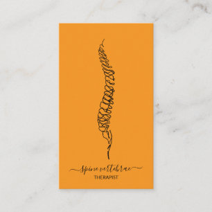 Carte De Visite médecin orthopédique vertèbres colonne vertébrale