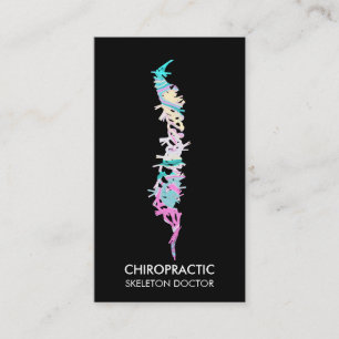 Carte De Visite médecin orthopédique vertèbres de la colonne chrop