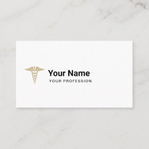 Carte De Visite Médecin Personnalisé Caducée Médical Infirmière