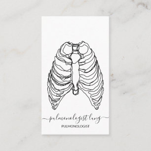 Carte De Visite médecin pneumologue du poumon