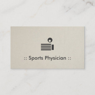Carte De Visite Médecin sportif Chic Professionnel