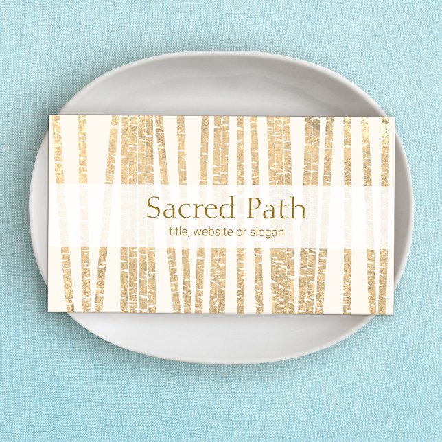 Carte De Visite Médecine alternative Bambou et bien-être naturel (Créateur téléchargé)