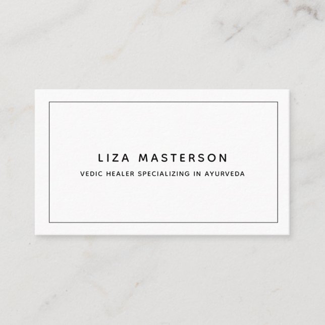 Carte De Visite Médecine alternative minimale pour la guérison bla (Devant)