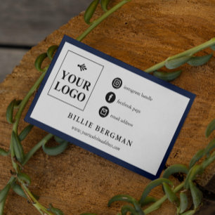 Carte De Visite Médias sociaux blancs blancs blancs blancs blancs