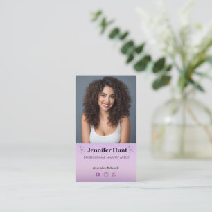 Carte De Visite Médias sociaux minimalistes simples et modernes