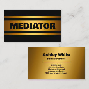 Carte De Visite Mediator Golden
