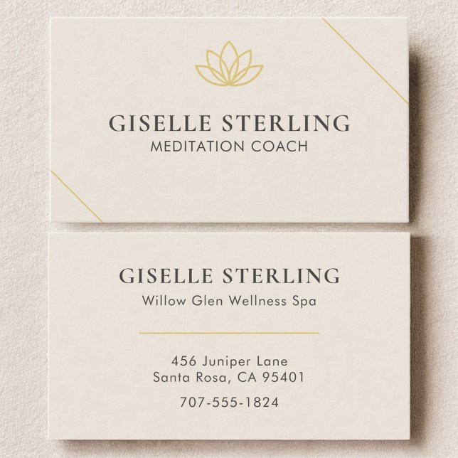 Carte De Visite Meditation Coach (Créateur téléchargé)