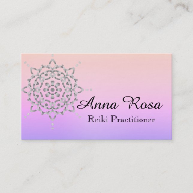 Carte De Visite Méditation de massage de yoga de Reiki de (Devant)
