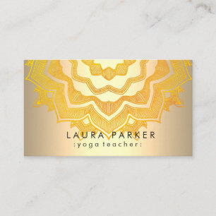 Carte De Visite Méditation de yoga de fleur de Lotus de mandala