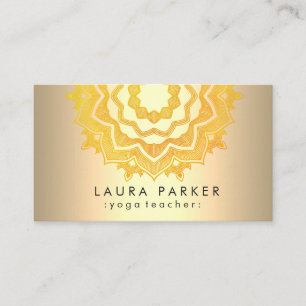 Carte De Visite Méditation de yoga de fleur de Lotus de mandala