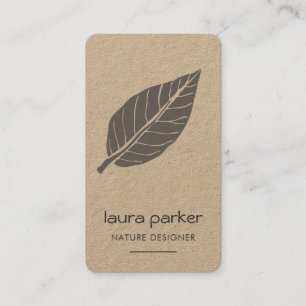 Carte De Visite Méditation de Yoga pour la nature sèche et feuil