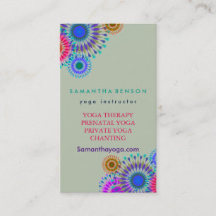 Carte De Visite Méditation élégante de yoga de logo