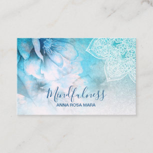 Carte De Visite *~* Méditation Reiki Yoga Parties scintillant flo