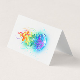Carte De Visite Méduse arc-en-ciel