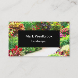 Carte De Visite Meilleur aménagement paysager jardinage