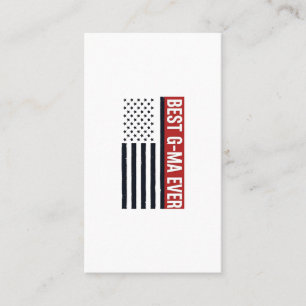 Carte De Visite Meilleur G-Ma jamais drapeau patriotique conceptio