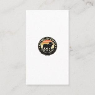 Carte De Visite Meilleur Papa Bouledogue Ever Vintage Vêtement Amo