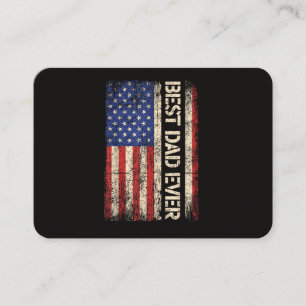 Carte De Visite Meilleur Papa Jamais Drapeau Américain Cadeaux pou