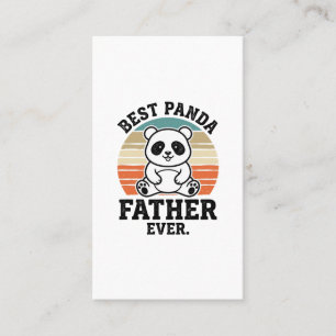 Carte De Visite Meilleur père panda jamais conception de chemise v