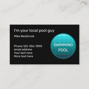 Carte De Visite Meilleur service de piscine unique