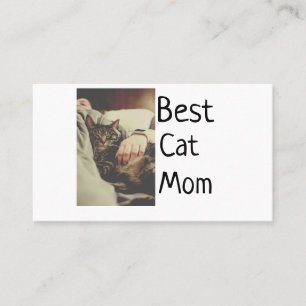 Carte De Visite Meilleure maman chat papa ajouter chat photo nom c