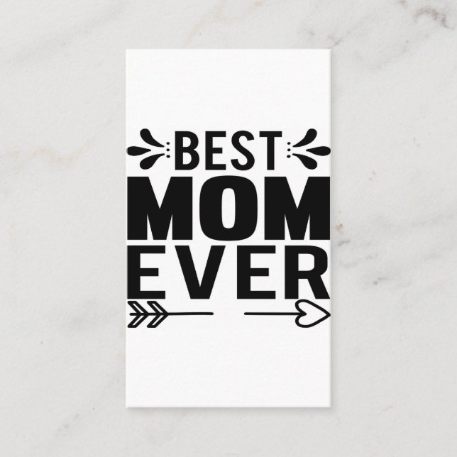 Carte De Visite Meilleure Maman Jamais ! (Devant)