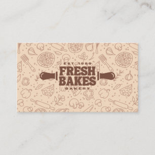 Carte De Visite Meilleure Pizza de la Ville Moderne Professionnel