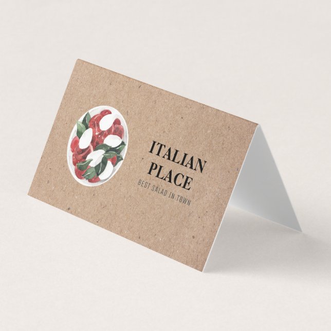 Carte De Visite Meilleure Salade Moderne En Town Professionnel (Devant)