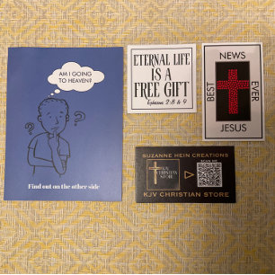 Carte De Visite Meilleures nouvelles jamais John 3:16 Gospel Tract