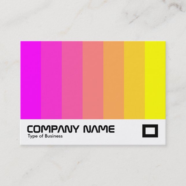 Carte De Visite Mélange de couleurs - Magenta à Jaune (Devant)
