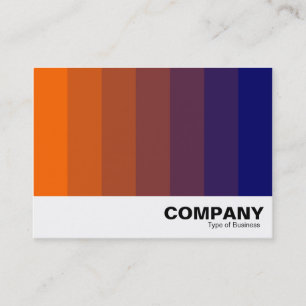 Carte De Visite Mélange de couleurs - Orange au bleu foncé