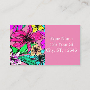 Carte De Visite Mélange de fleurs tropicales Thunder_Cove