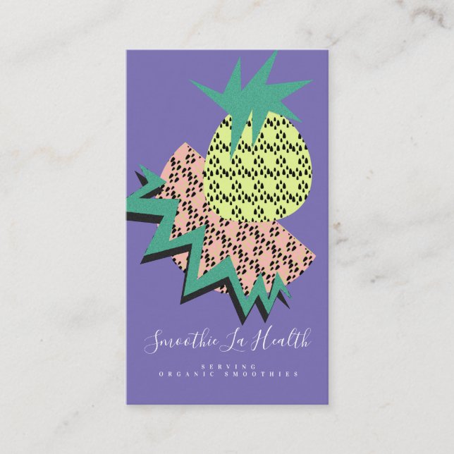 Carte De Visite Mélange De Milk-Shake De Fruit De Pop De Pastèque  (Devant)