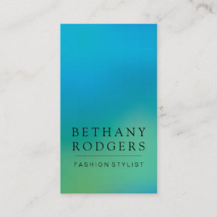 Carte De Visite Mélange minimaliste bleu-vert