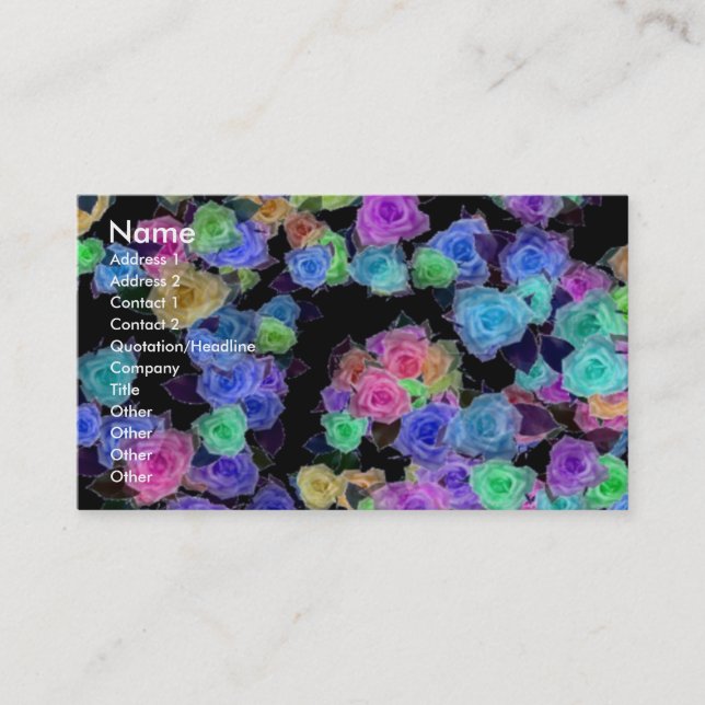 Carte De Visite Mélange Rose (Devant)