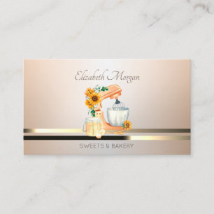 Carte De Visite Mélangeur lumineux élégant professionnel Tournesol