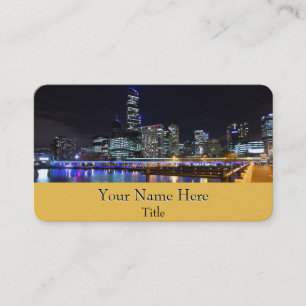 Carte De Visite Melbourne CBD Queens Bridge