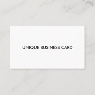 Carte de visite mémorable unique