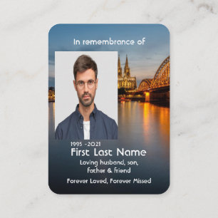 Carte De Visite Memorial Photo prière Cologne Cathédrale Allemagne