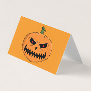 Carte De Visite Menacer Jack O'Lantern Halloween