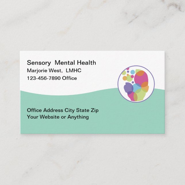 Carte De Visite Mental Health Licensed Mental Health Counselor (Devant)